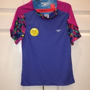 Speedo girl’s swim shirt 2 pack